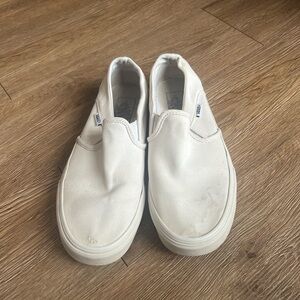 White Slip-On Sneakers